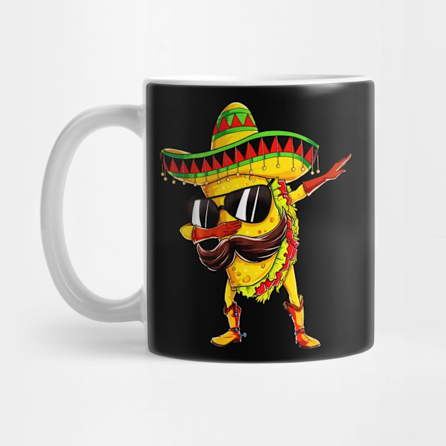 Dabbing Taco Cinco de Mayo Mexican Food Lover Dab by CovidStore